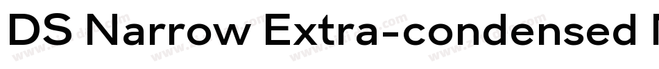 DS Narrow Extra-condensed Medium字体转换